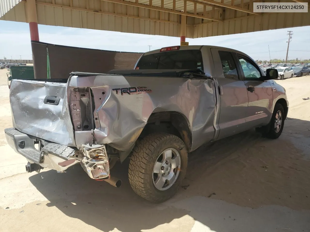 2012 Toyota Tundra Double Cab Sr5 VIN: 5TFRY5F14CX124250 Lot: 66550834