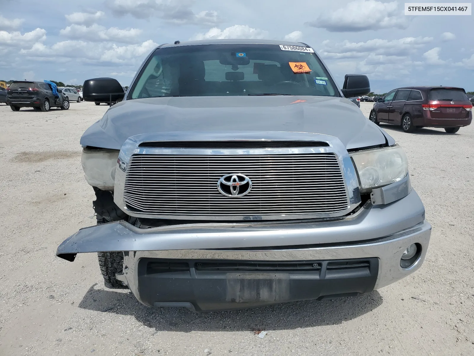 2012 Toyota Tundra Crewmax Sr5 VIN: 5TFEM5F15CX041467 Lot: 67586084