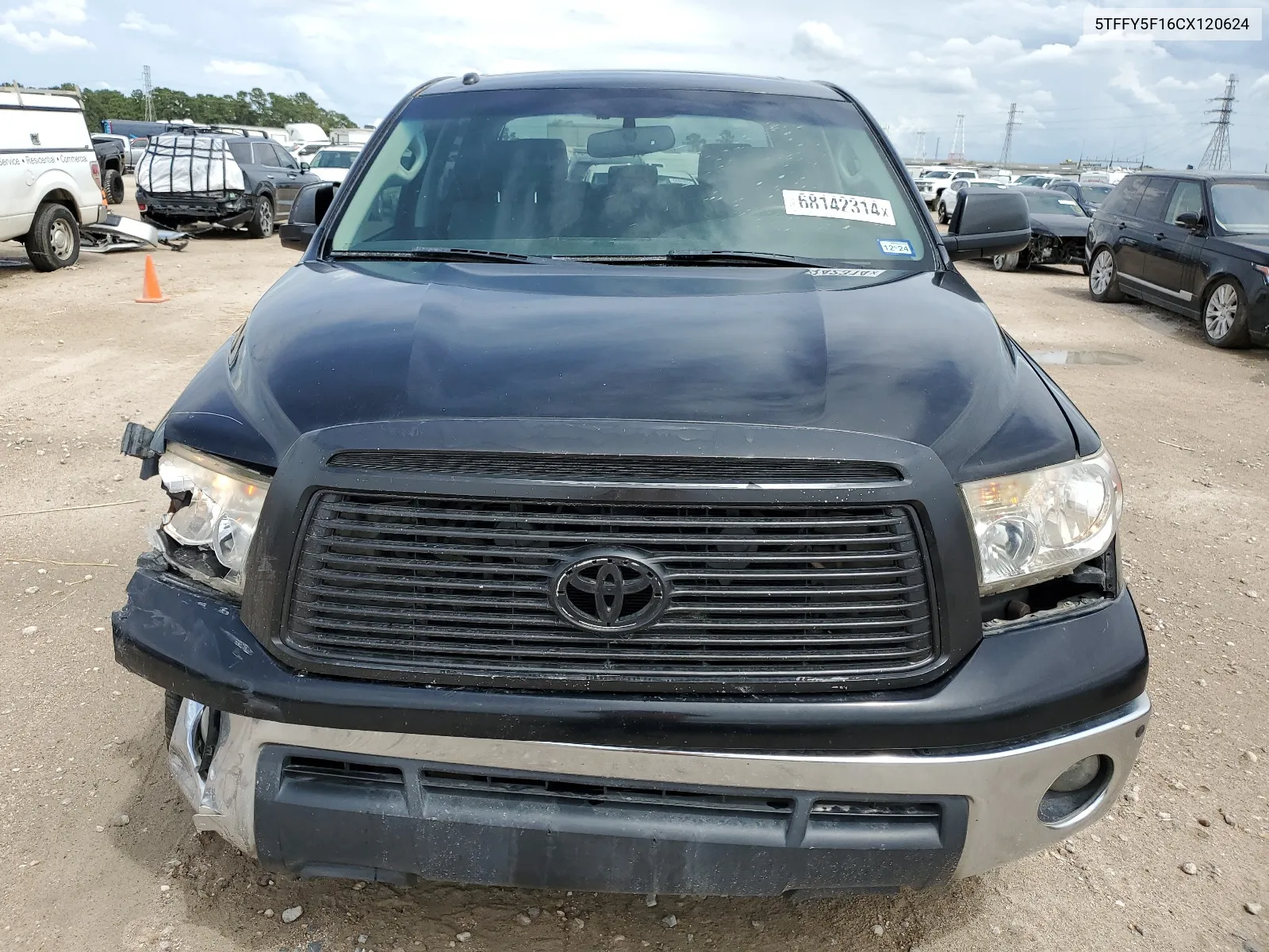 2012 Toyota Tundra Crewmax Limited VIN: 5TFFY5F16CX120624 Lot: 68142314