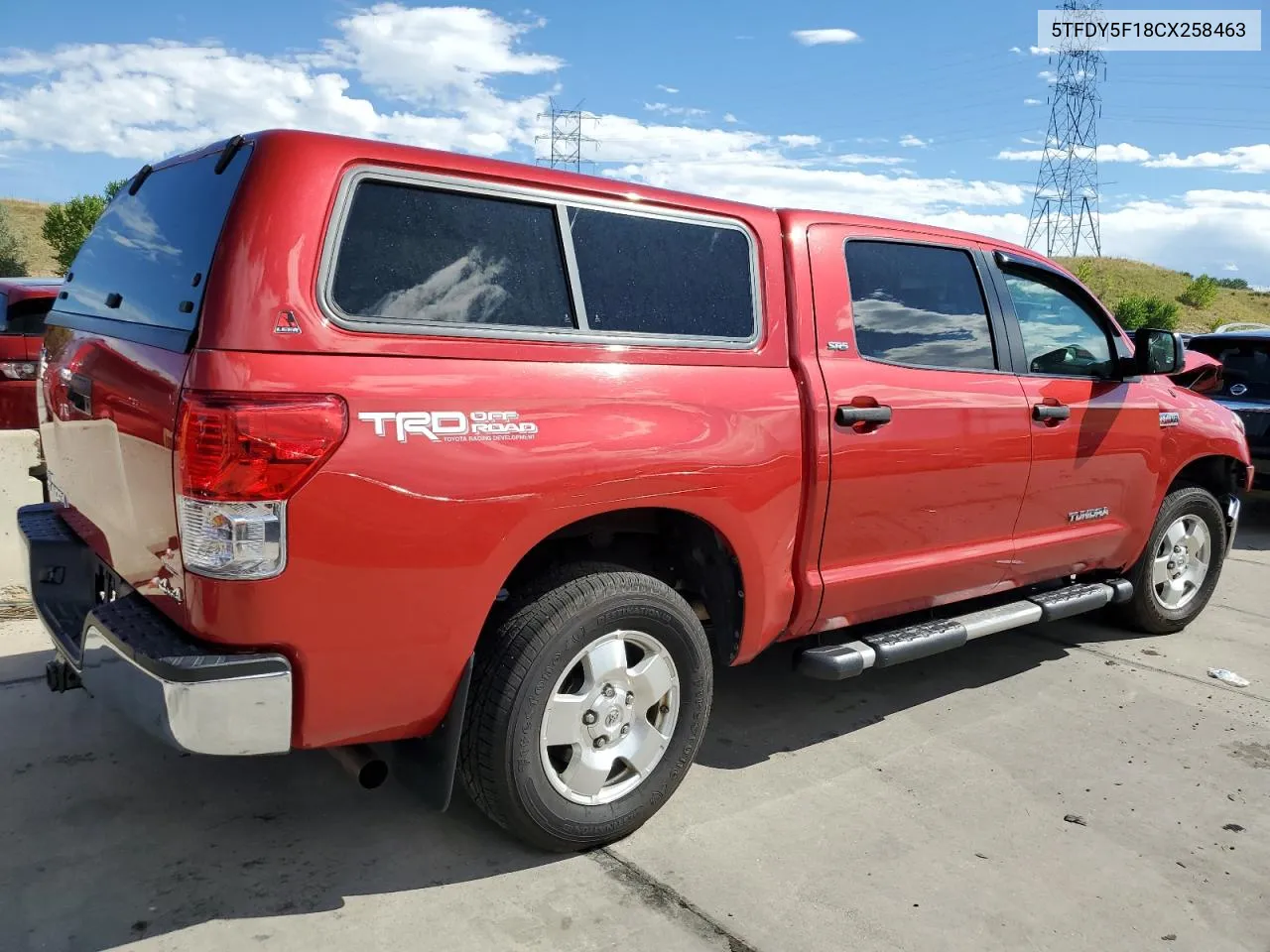 2012 Toyota Tundra Crewmax Sr5 VIN: 5TFDY5F18CX258463 Lot: 68291534