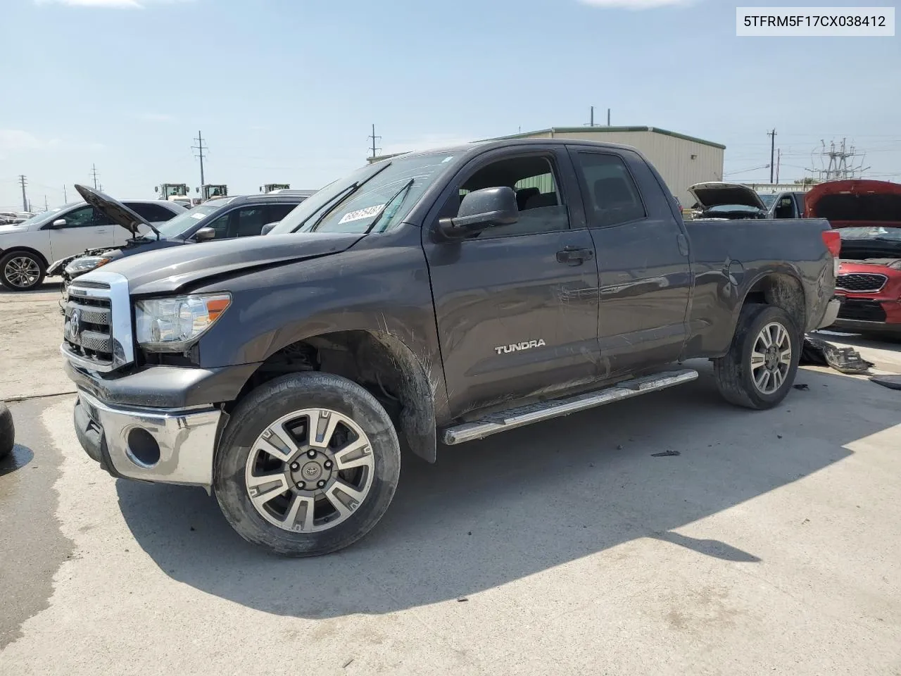 2012 Toyota Tundra Double Cab Sr5 VIN: 5TFRM5F17CX038412 Lot: 68675484