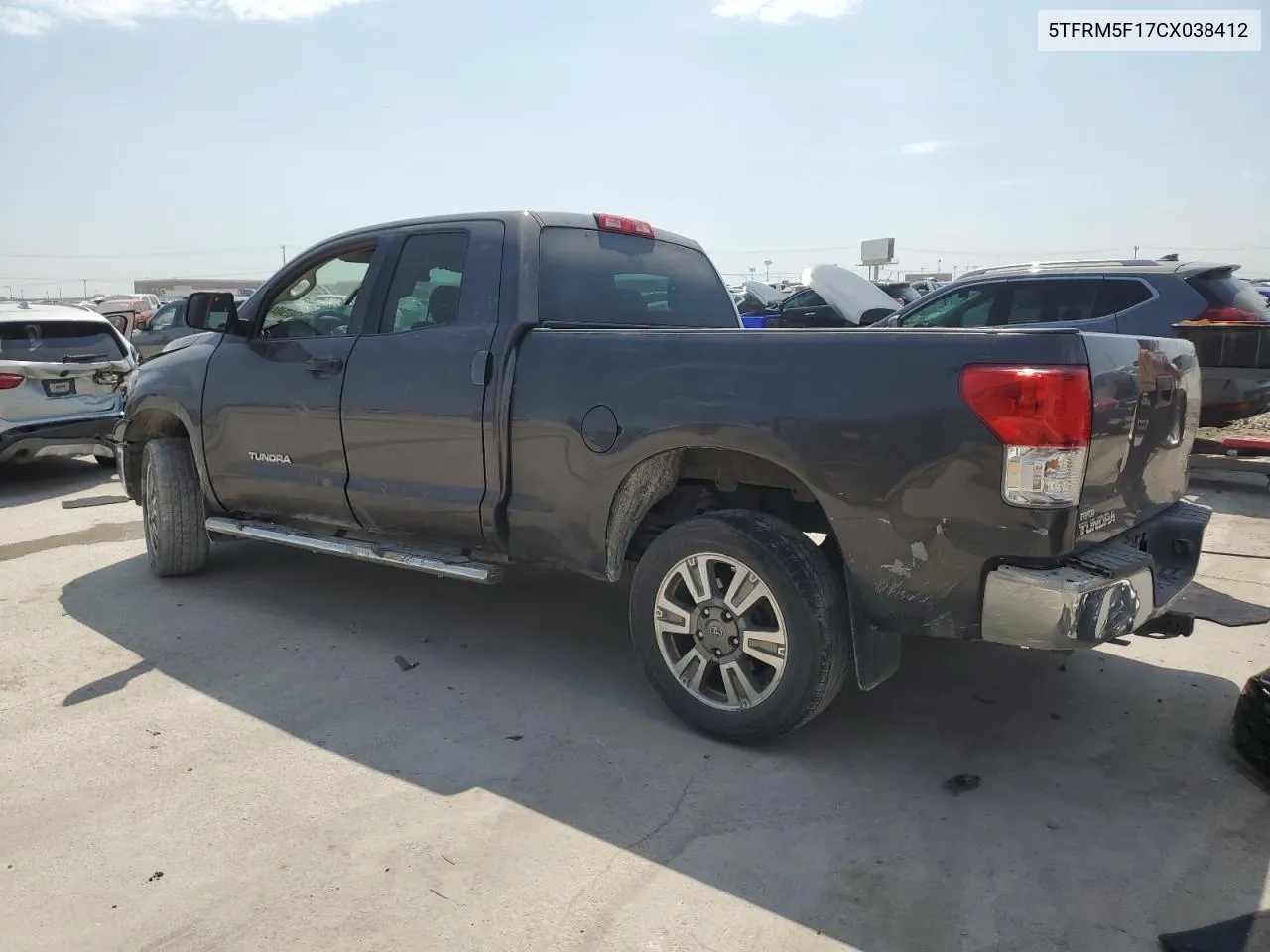 2012 Toyota Tundra Double Cab Sr5 VIN: 5TFRM5F17CX038412 Lot: 68675484