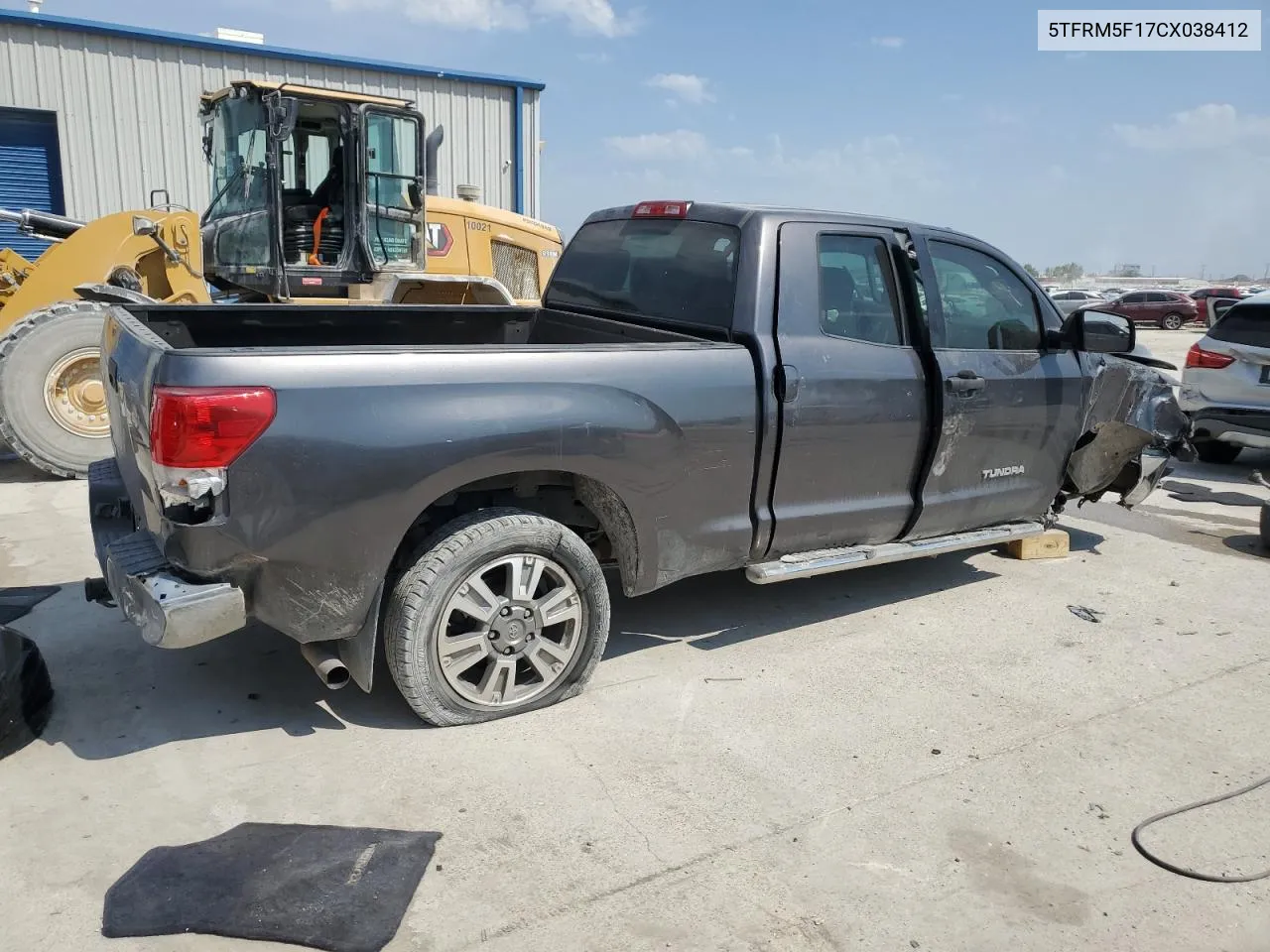 2012 Toyota Tundra Double Cab Sr5 VIN: 5TFRM5F17CX038412 Lot: 68675484