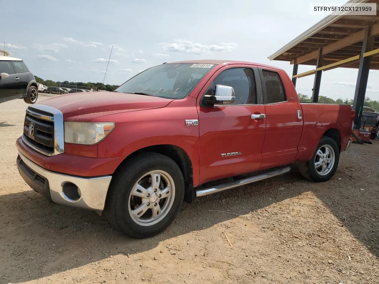 2012 Toyota Tundra Double Cab Sr5 VIN: 5TFRY5F12CX121959 Lot: 69818514