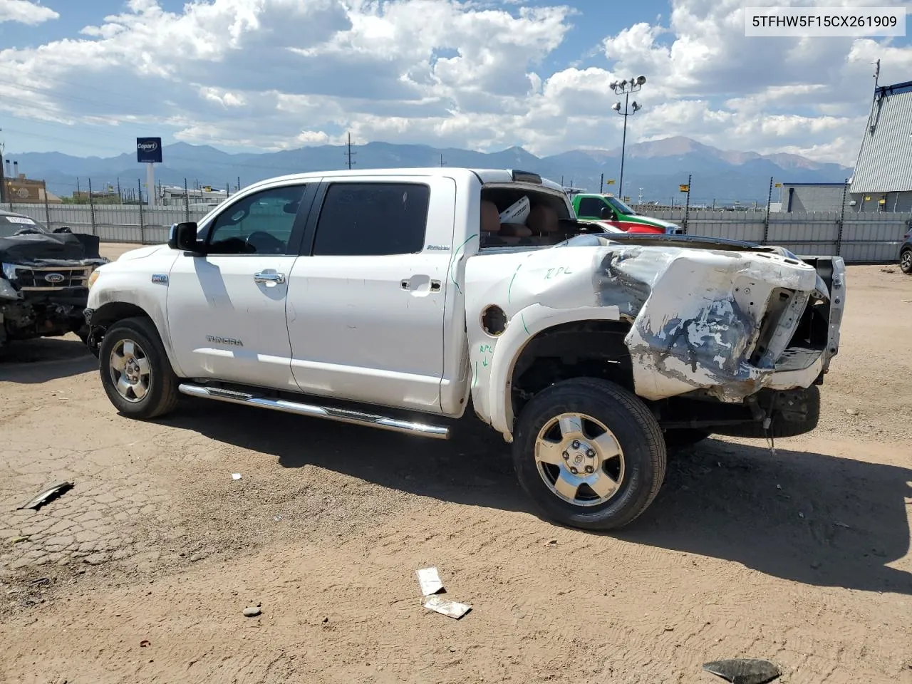 2012 Toyota Tundra Crewmax Limited VIN: 5TFHW5F15CX261909 Lot: 70054684