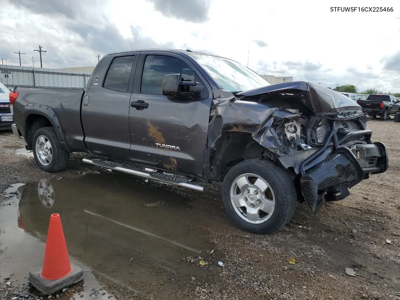 2012 Toyota Tundra Double Cab Sr5 VIN: 5TFUW5F16CX225466 Lot: 70204434