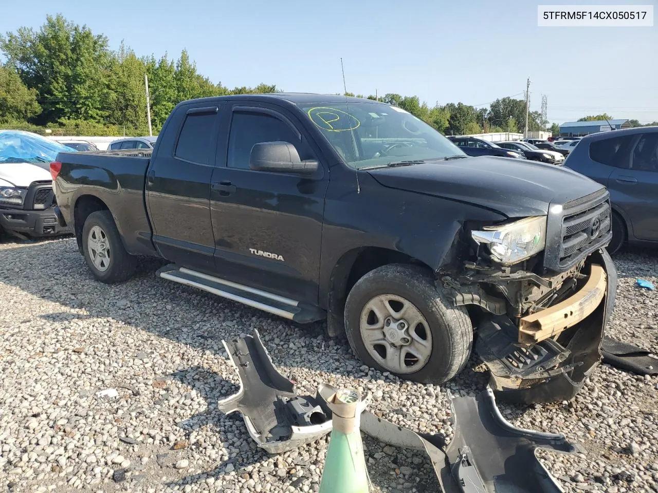 2012 Toyota Tundra Double Cab Sr5 VIN: 5TFRM5F14CX050517 Lot: 70500324