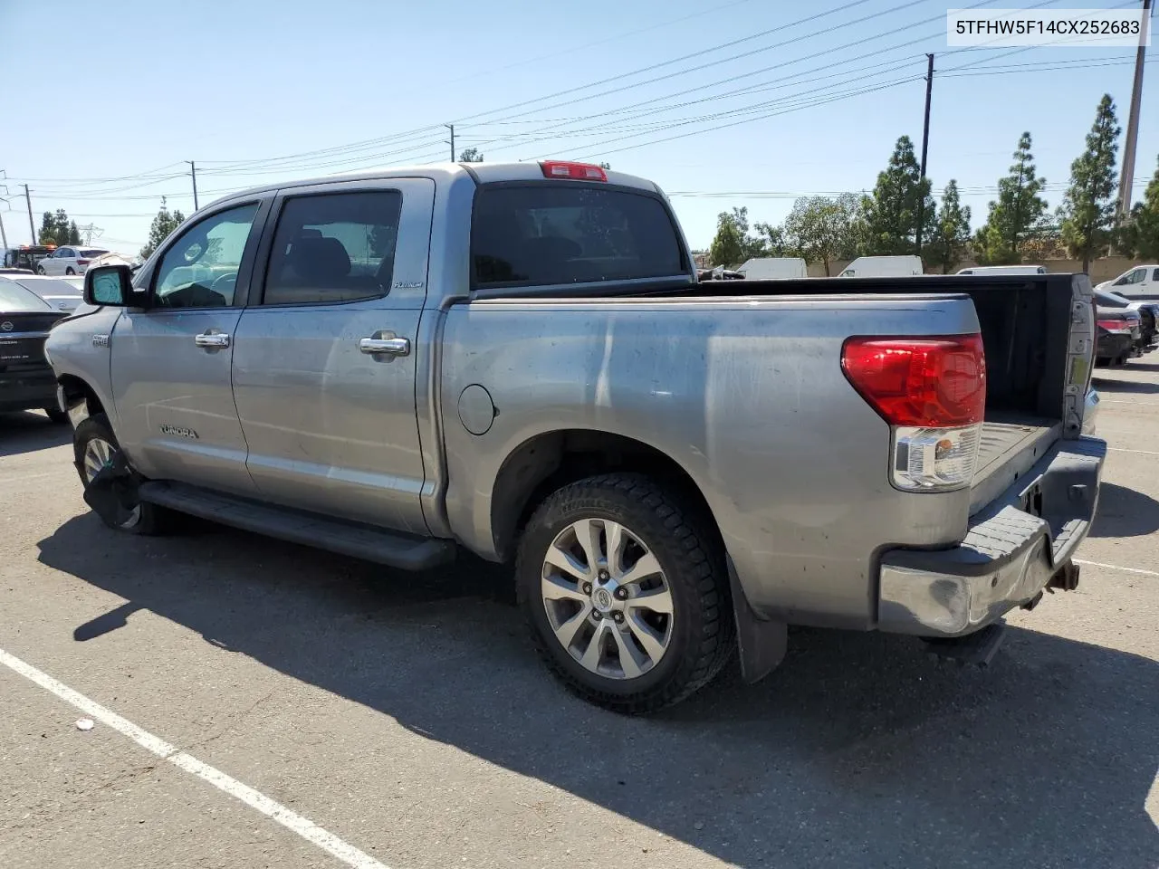 2012 Toyota Tundra Crewmax Limited VIN: 5TFHW5F14CX252683 Lot: 70895474