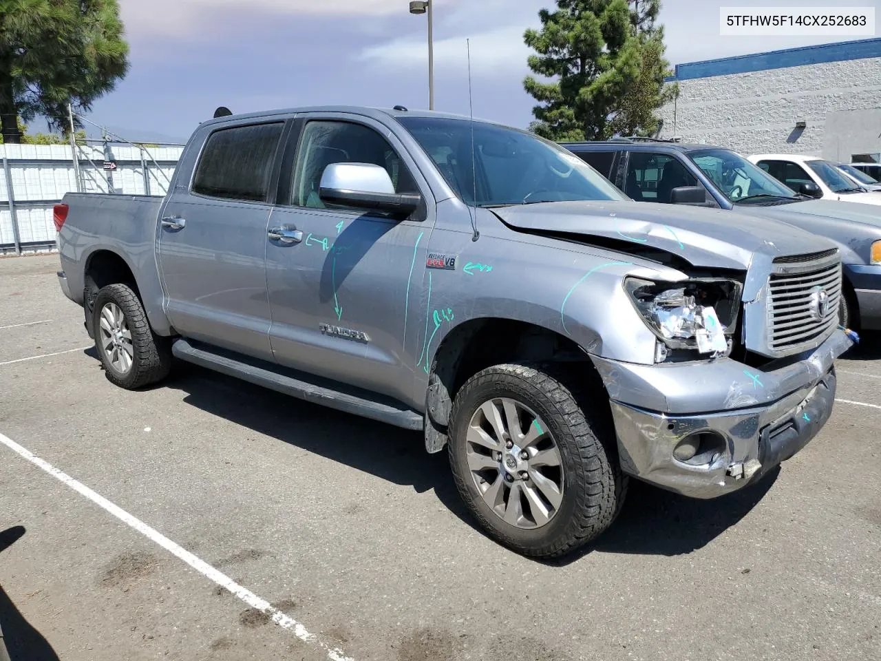 2012 Toyota Tundra Crewmax Limited VIN: 5TFHW5F14CX252683 Lot: 70895474