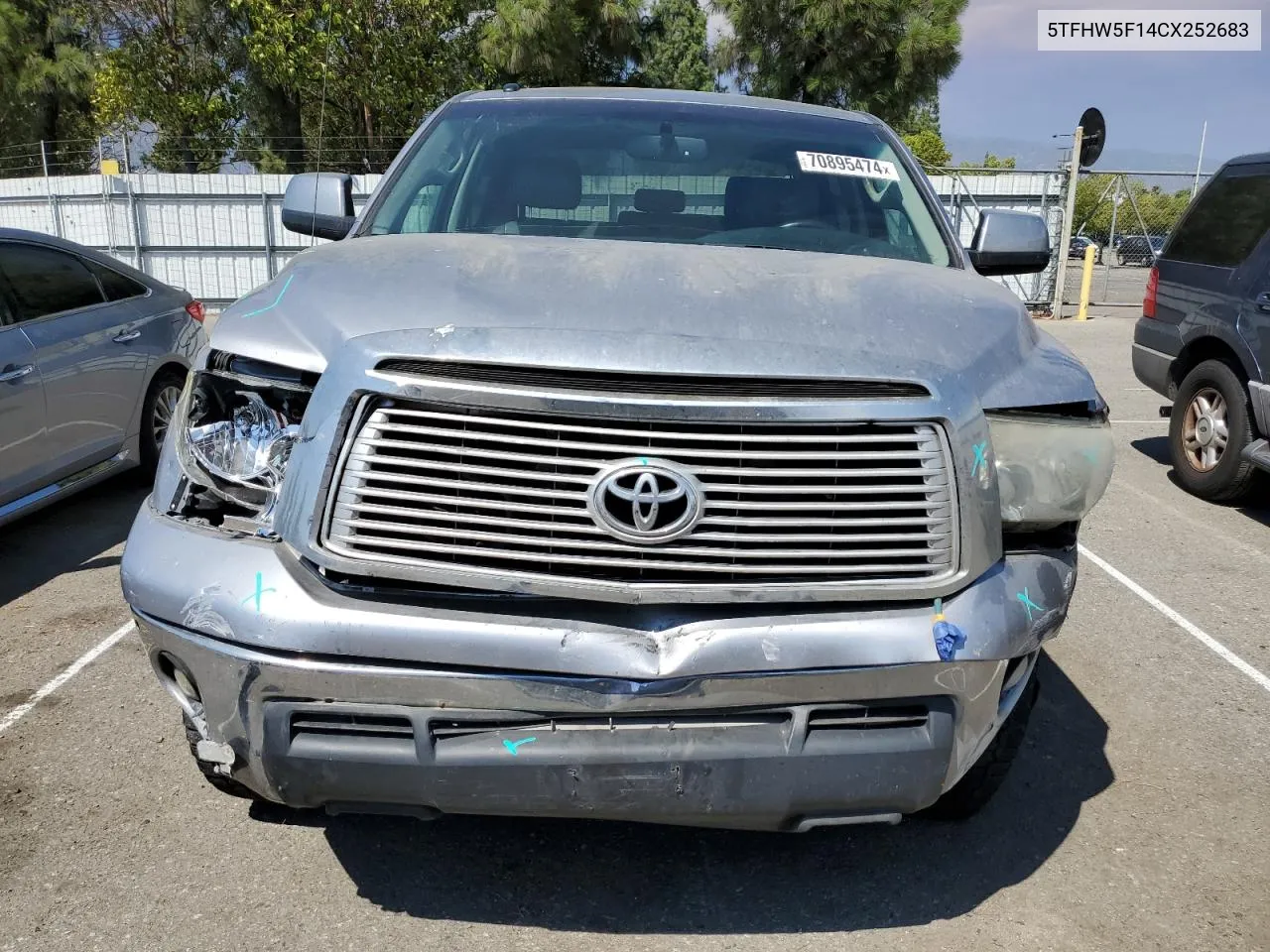 2012 Toyota Tundra Crewmax Limited VIN: 5TFHW5F14CX252683 Lot: 70895474