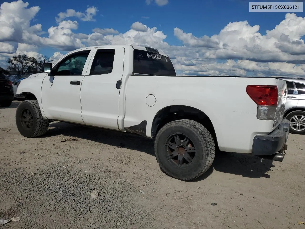 2012 Toyota Tundra Double Cab Sr5 VIN: 5TFUM5F15CX036121 Lot: 71365214