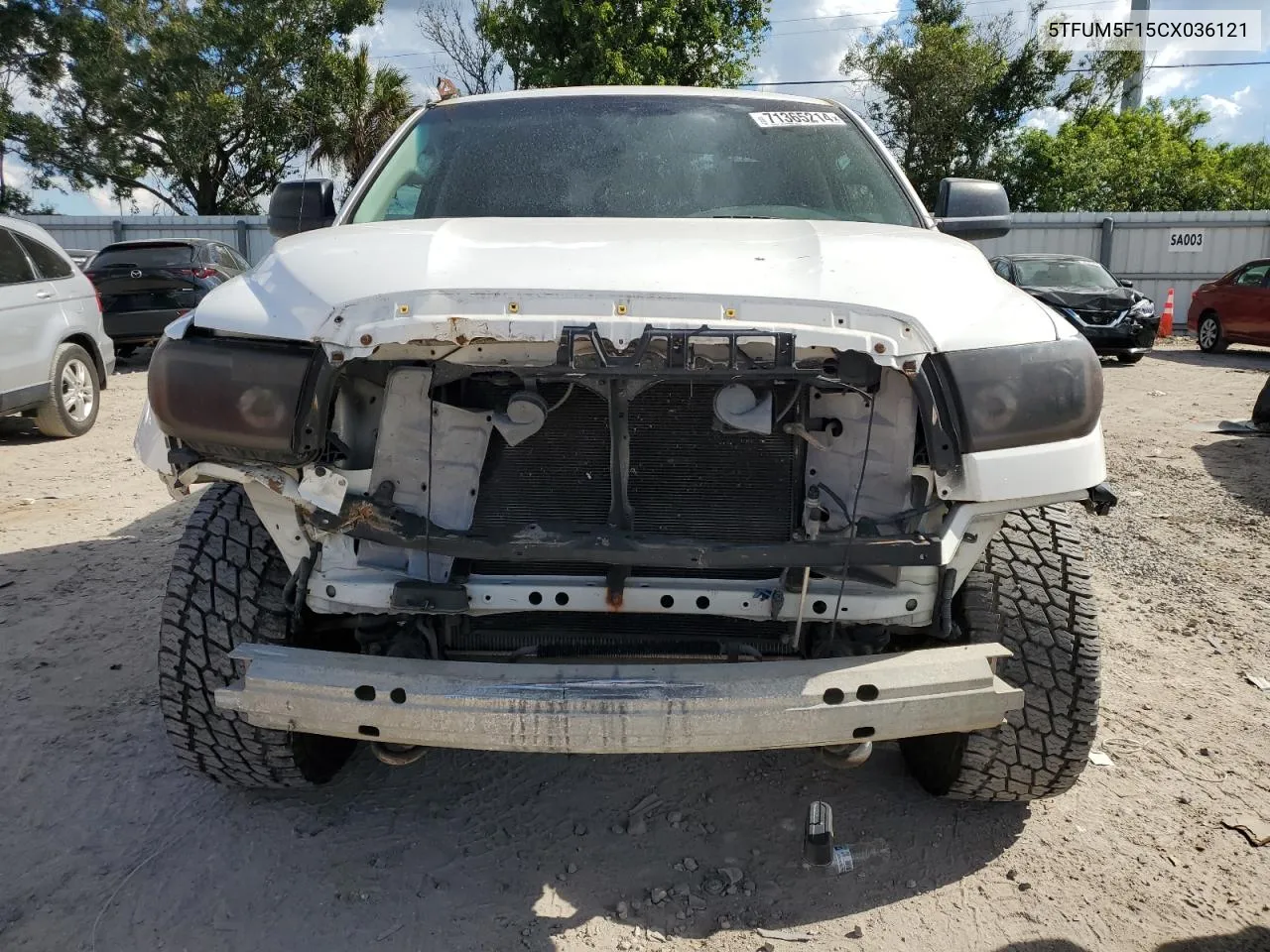 5TFUM5F15CX036121 2012 Toyota Tundra Double Cab Sr5