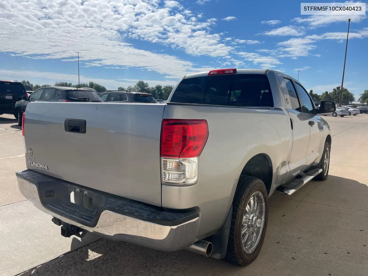 2012 Toyota Tundra Double Cab Sr5 VIN: 5TFRM5F10CX040423 Lot: 71579584