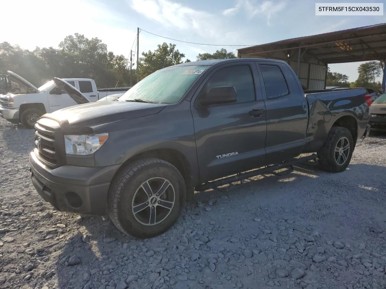 2012 Toyota Tundra Double Cab Sr5 VIN: 5TFRM5F15CX043530 Lot: 71652274