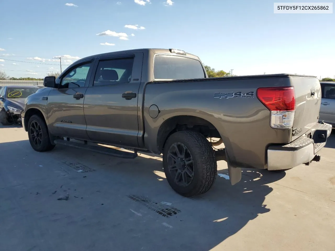 2012 Toyota Tundra Crewmax Sr5 VIN: 5TFDY5F12CX265862 Lot: 71713824