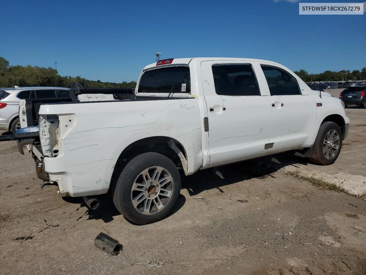 2012 Toyota Tundra Crewmax Sr5 VIN: 5TFDW5F18CX267279 Lot: 71889254