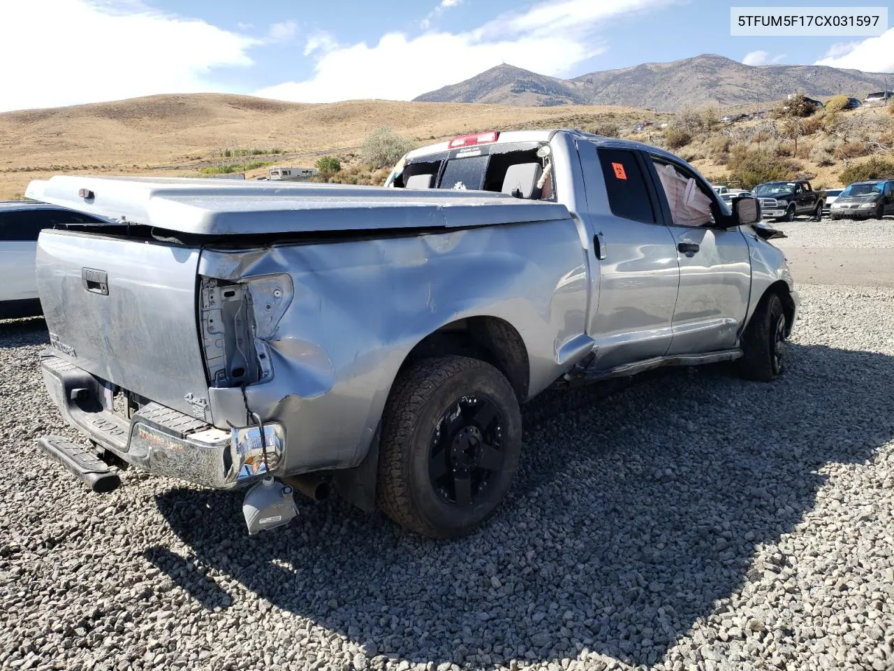 2012 Toyota Tundra Double Cab Sr5 VIN: 5TFUM5F17CX031597 Lot: 71957934