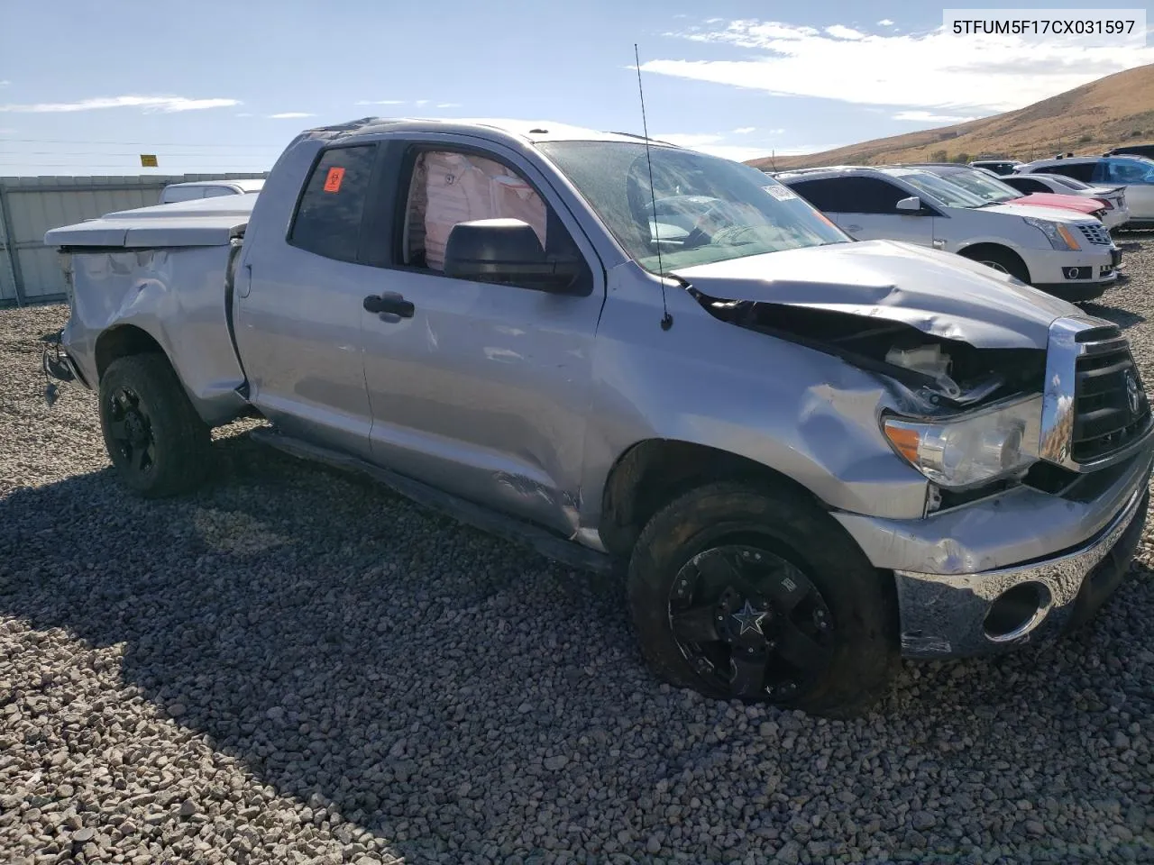 2012 Toyota Tundra Double Cab Sr5 VIN: 5TFUM5F17CX031597 Lot: 71957934