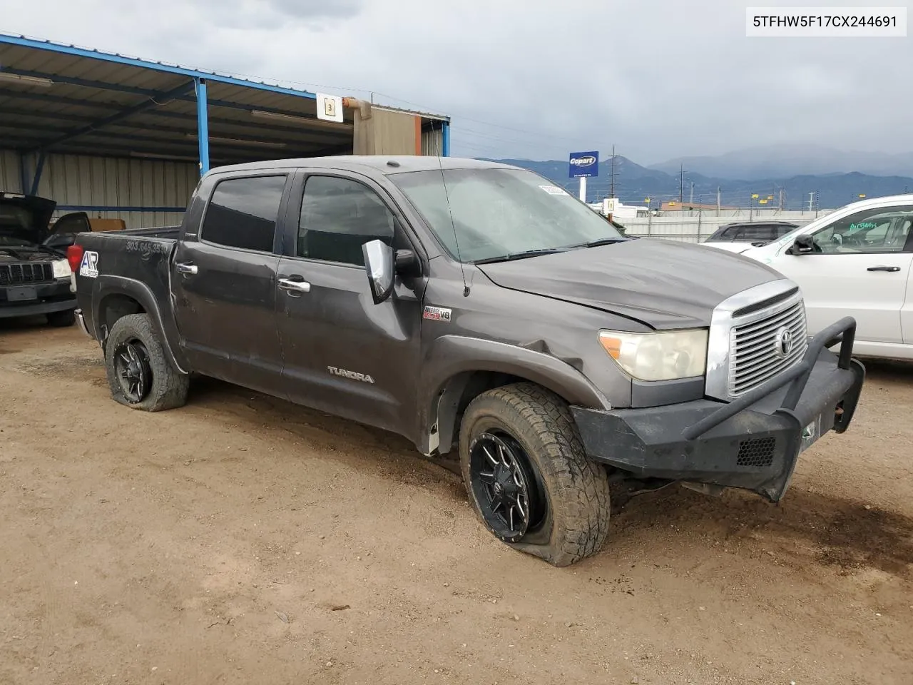 2012 Toyota Tundra Crewmax Limited VIN: 5TFHW5F17CX244691 Lot: 72003204