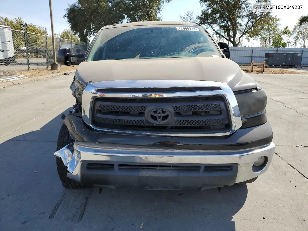 2012 Toyota Tundra Double Cab Sr5 VIN: 5TFRM5F16CX049207 Lot: 72088714