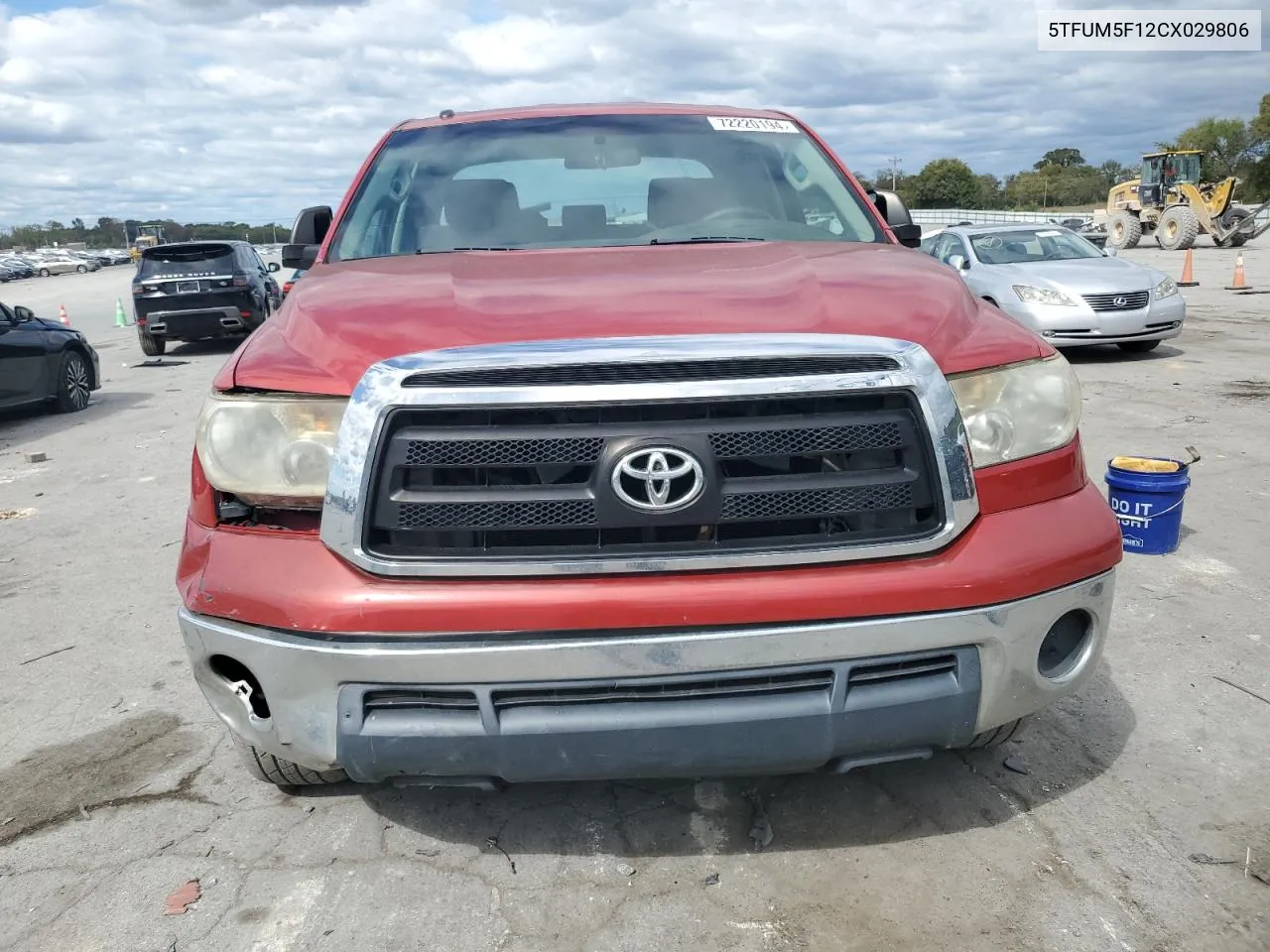 2012 Toyota Tundra Double Cab Sr5 VIN: 5TFUM5F12CX029806 Lot: 72220194