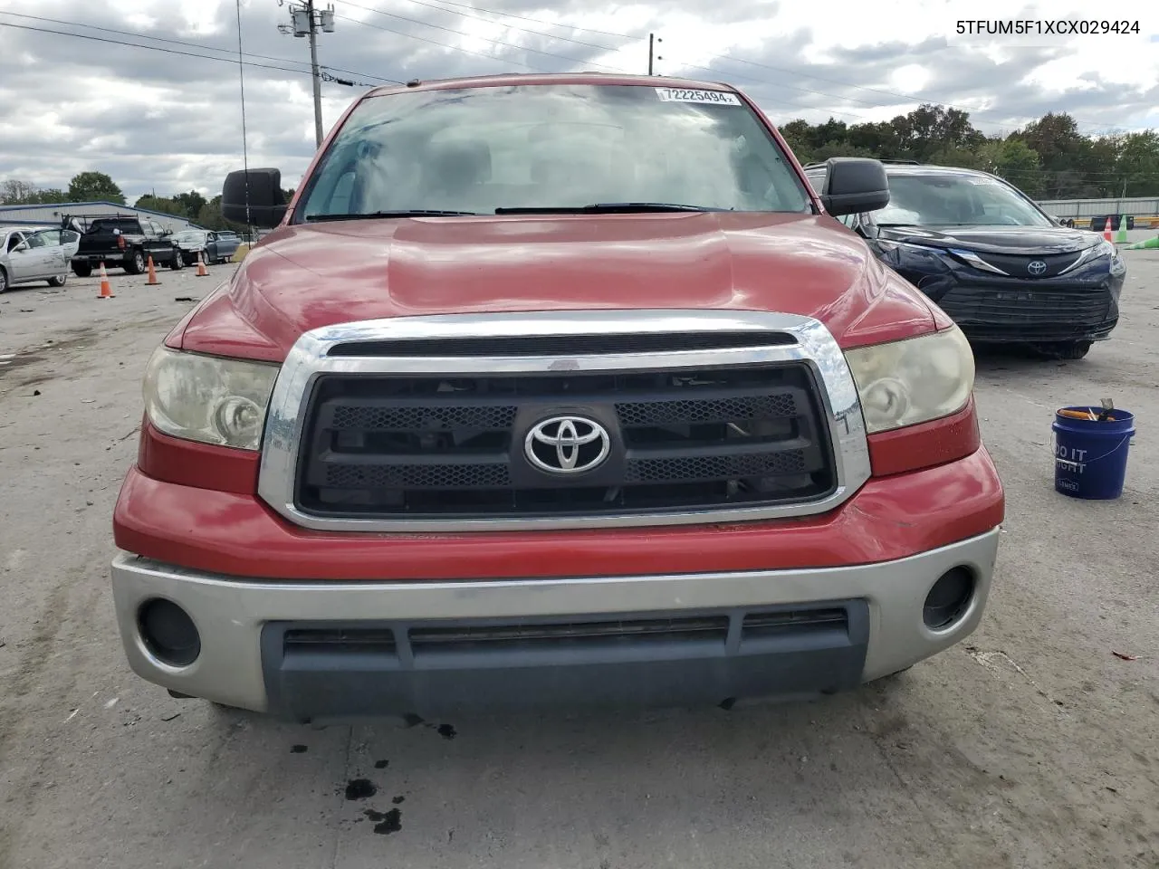 2012 Toyota Tundra Double Cab Sr5 VIN: 5TFUM5F1XCX029424 Lot: 72225494