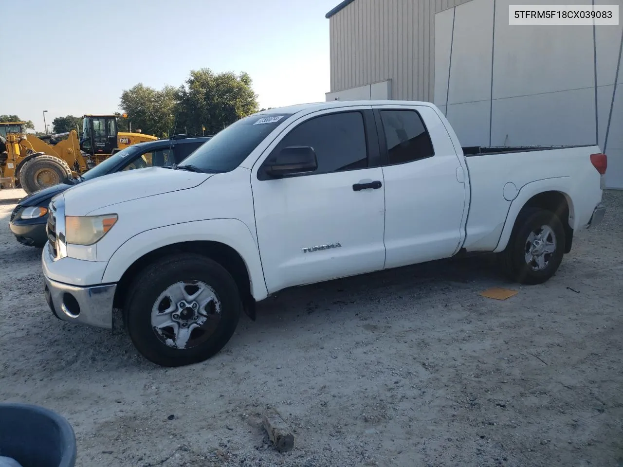 2012 Toyota Tundra Double Cab Sr5 VIN: 5TFRM5F18CX039083 Lot: 72580814