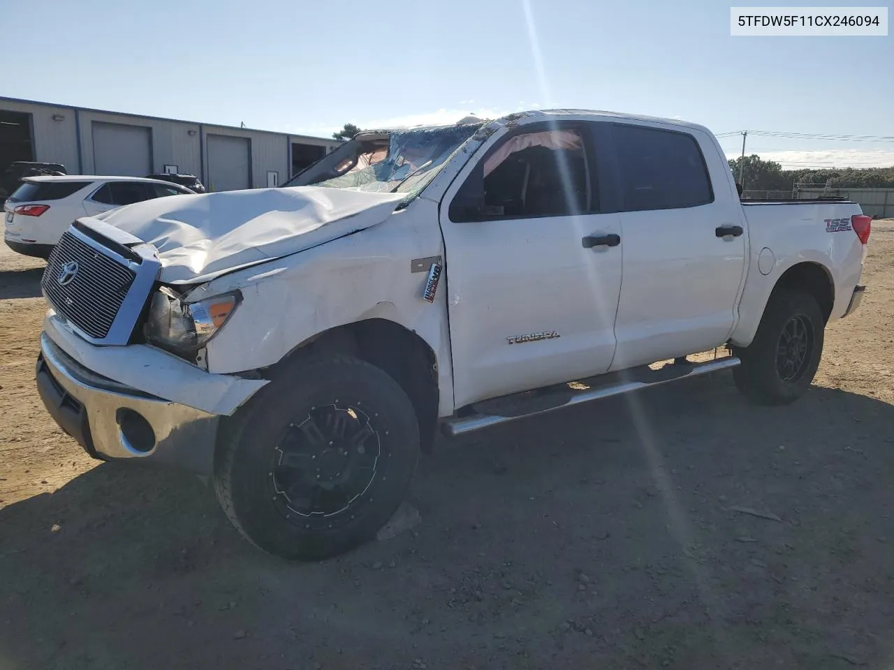 2012 Toyota Tundra Crewmax Sr5 VIN: 5TFDW5F11CX246094 Lot: 72958194