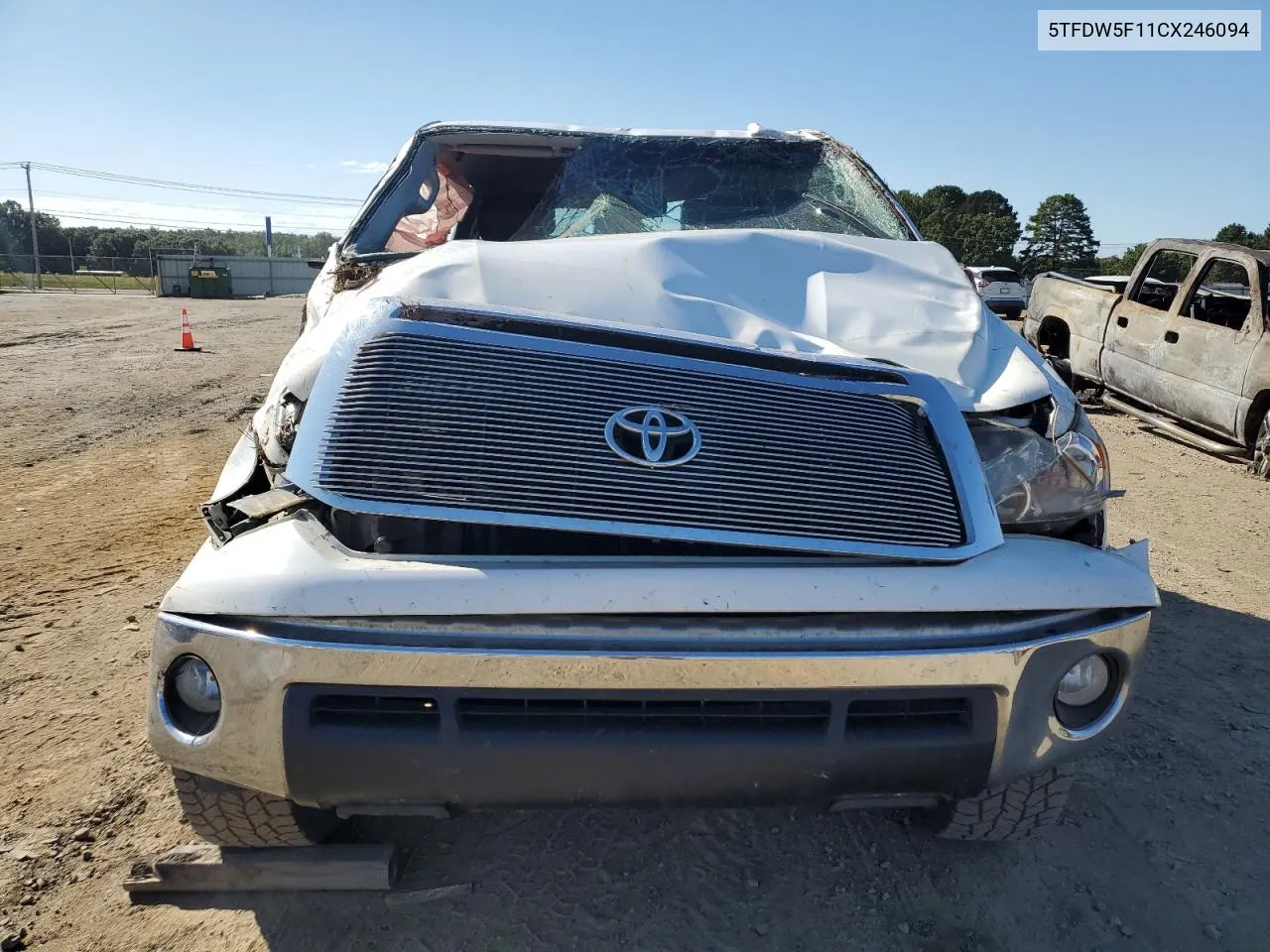 2012 Toyota Tundra Crewmax Sr5 VIN: 5TFDW5F11CX246094 Lot: 72958194