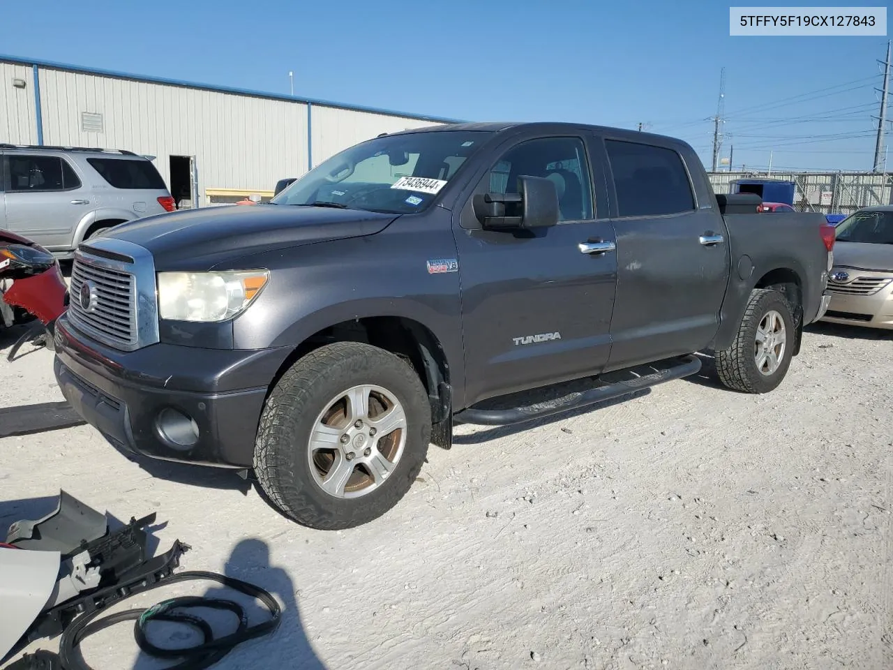 2012 Toyota Tundra Crewmax Limited VIN: 5TFFY5F19CX127843 Lot: 73436944