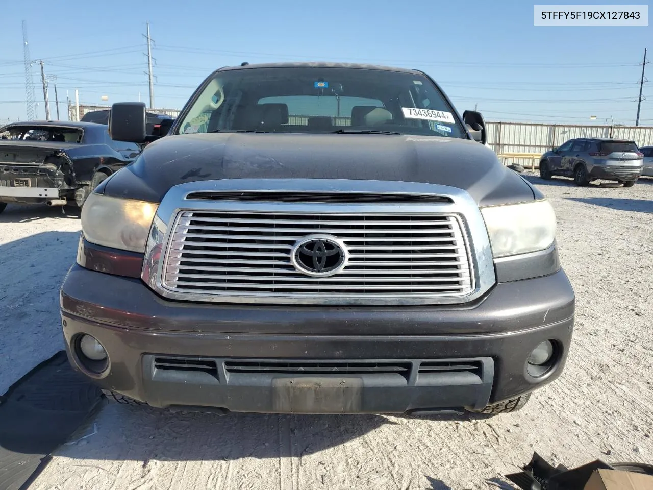 2012 Toyota Tundra Crewmax Limited VIN: 5TFFY5F19CX127843 Lot: 73436944