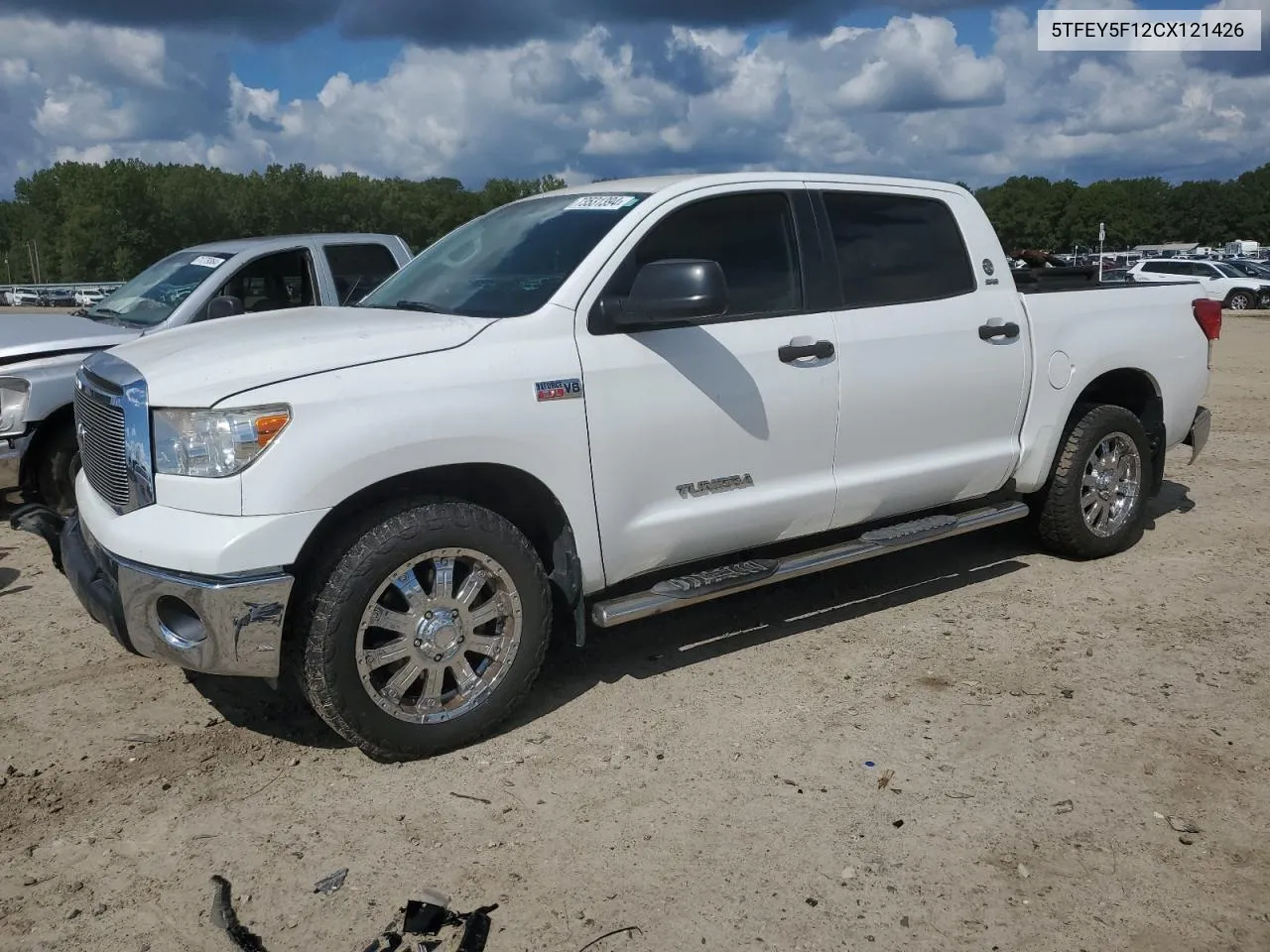 2012 Toyota Tundra Crewmax Sr5 VIN: 5TFEY5F12CX121426 Lot: 73531394