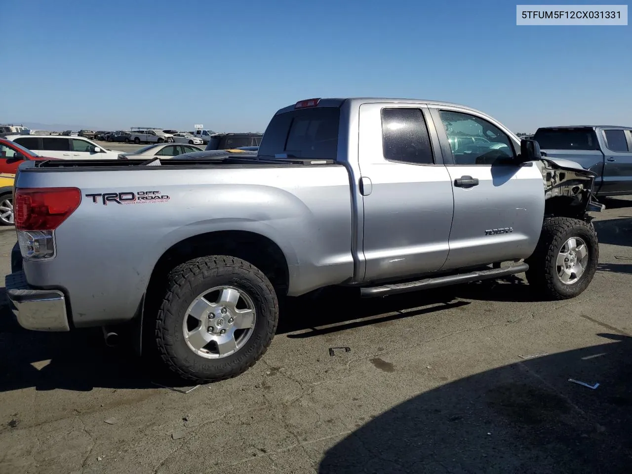 2012 Toyota Tundra Double Cab Sr5 VIN: 5TFUM5F12CX031331 Lot: 73571524