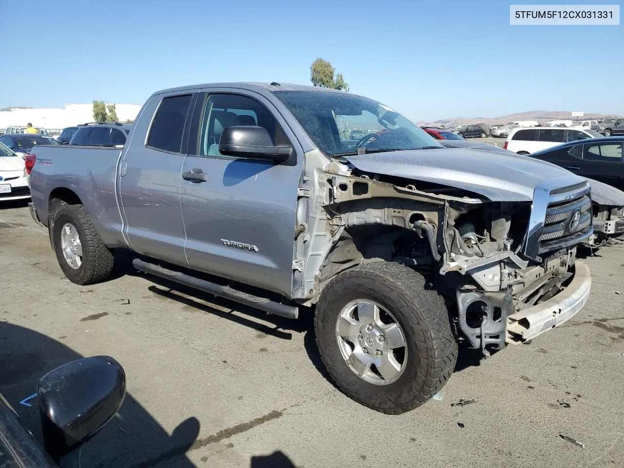 5TFUM5F12CX031331 2012 Toyota Tundra Double Cab Sr5