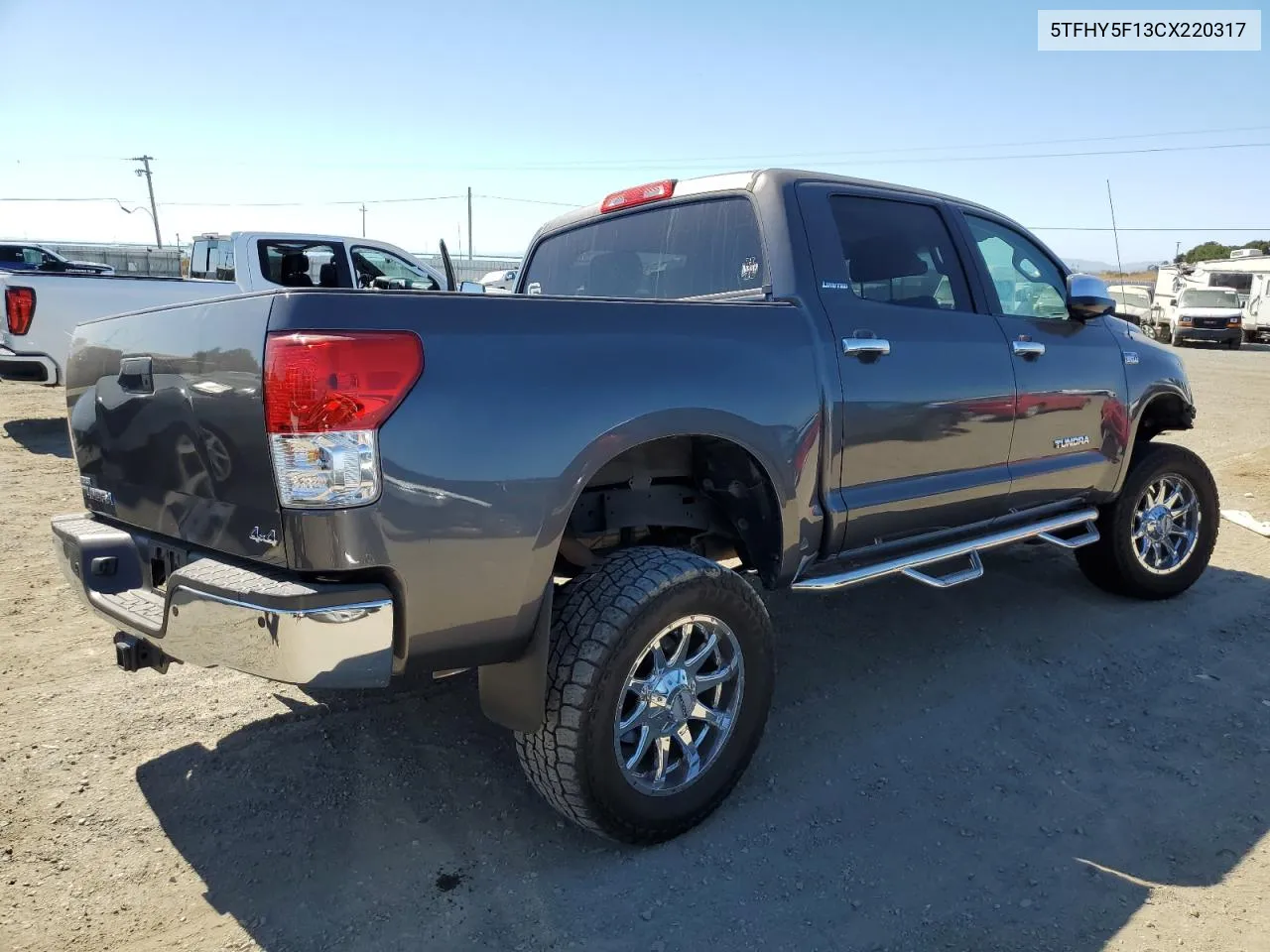 2012 Toyota Tundra Crewmax Limited VIN: 5TFHY5F13CX220317 Lot: 73597184