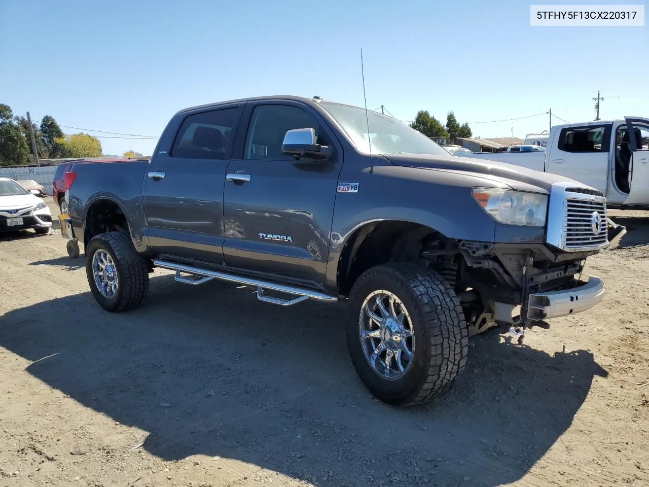 2012 Toyota Tundra Crewmax Limited VIN: 5TFHY5F13CX220317 Lot: 73597184