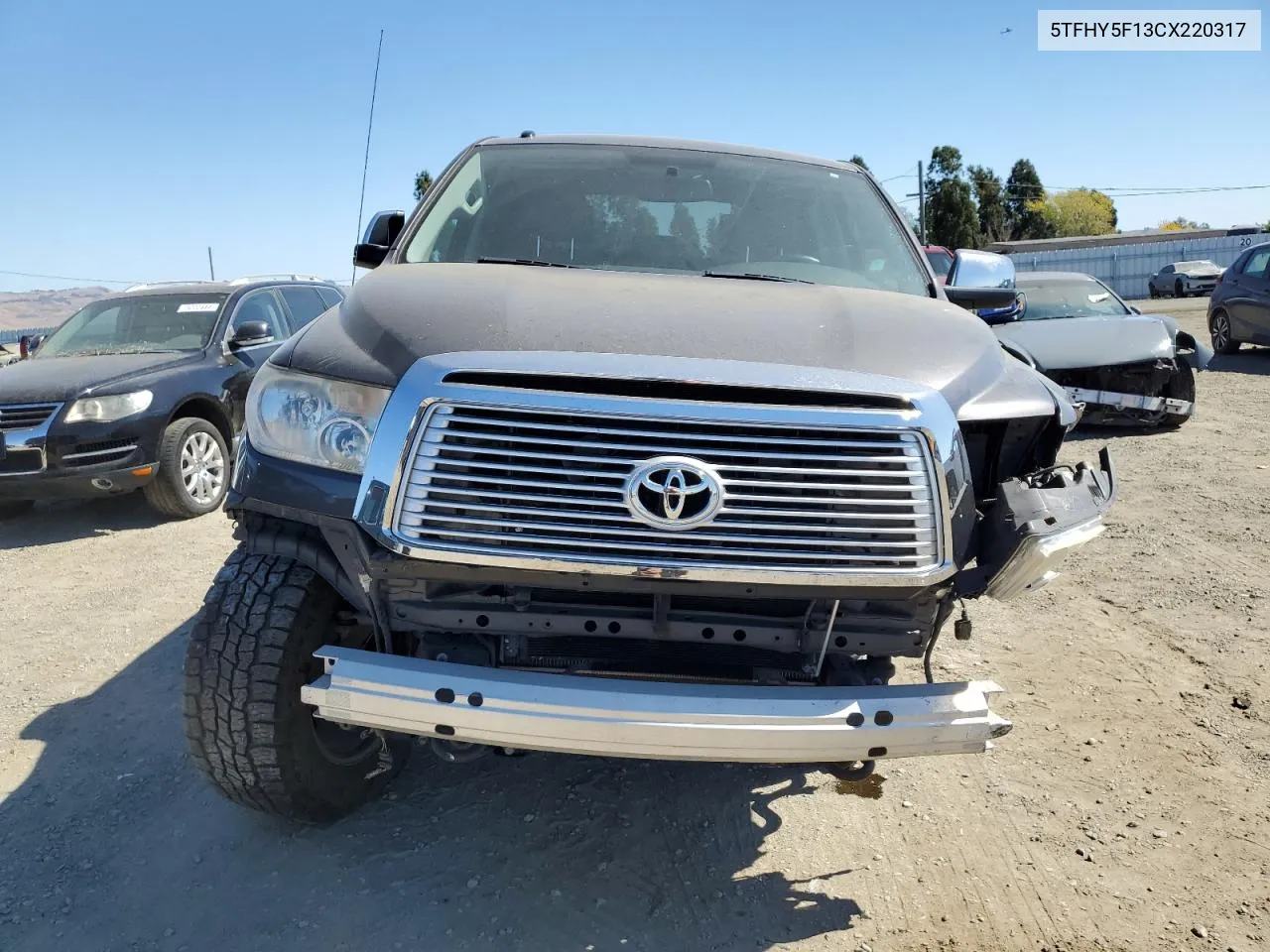 2012 Toyota Tundra Crewmax Limited VIN: 5TFHY5F13CX220317 Lot: 73597184