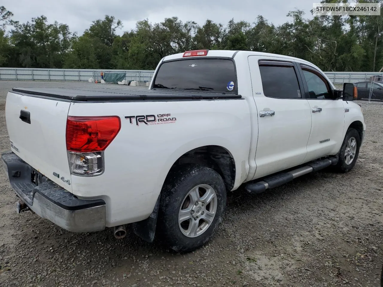 2012 Toyota Tundra Crewmax Sr5 VIN: 5TFDW5F18CX246142 Lot: 73720894