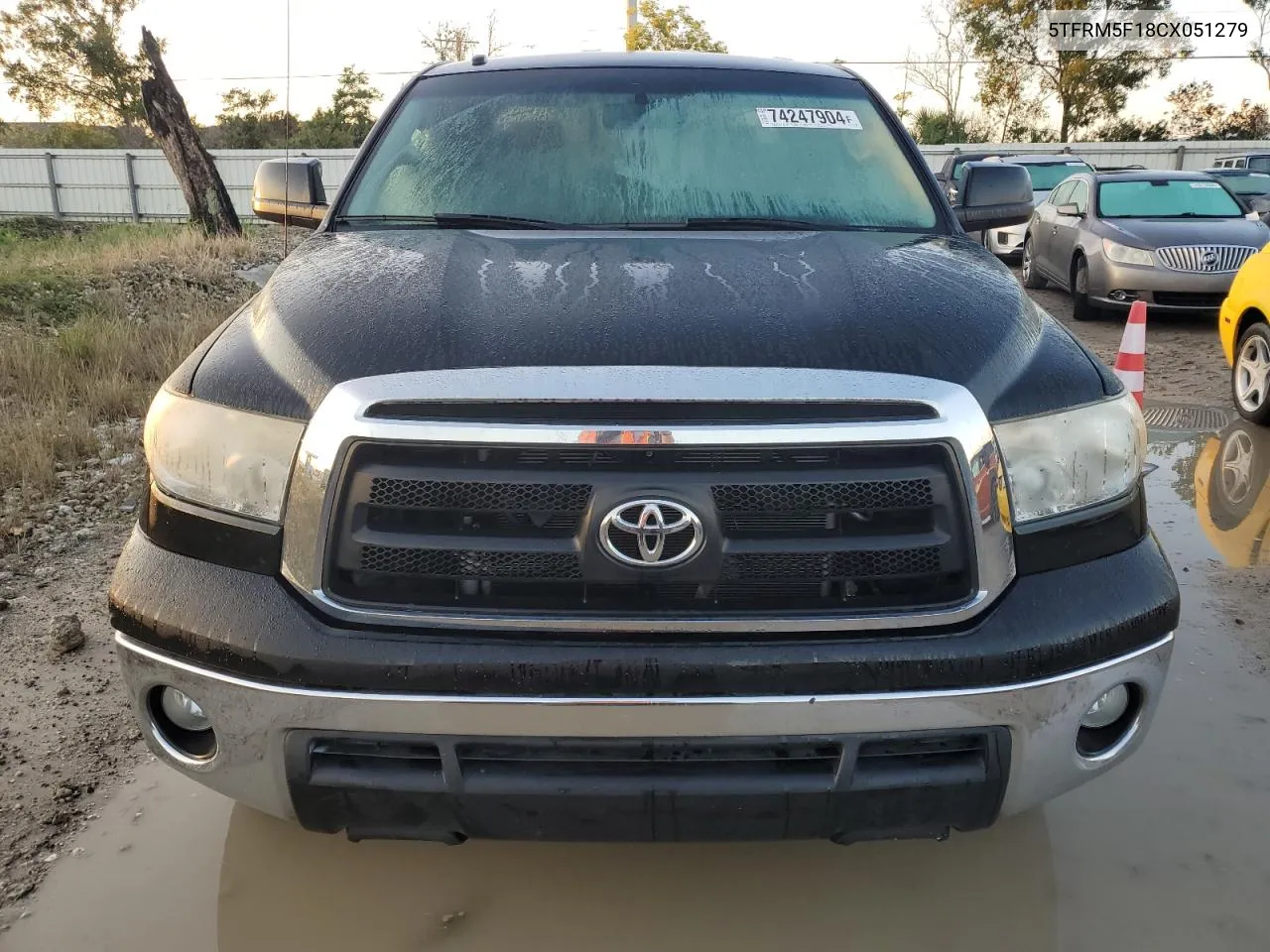 2012 Toyota Tundra Double Cab Sr5 VIN: 5TFRM5F18CX051279 Lot: 74247904