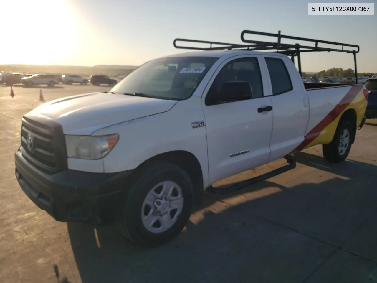 5TFTY5F12CX007367 2012 Toyota Tundra Double Cab Sr5