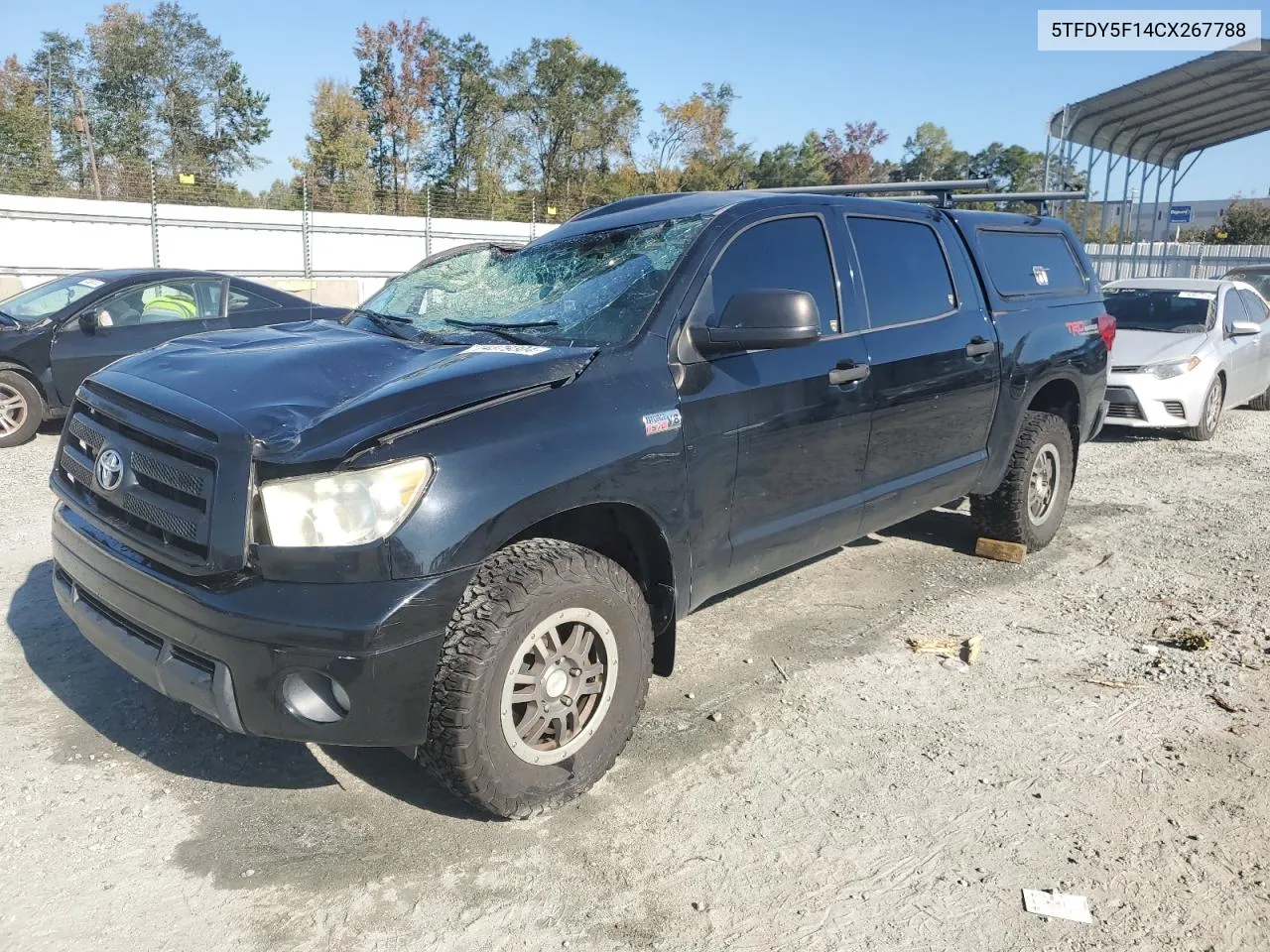 2012 Toyota Tundra Crewmax Sr5 VIN: 5TFDY5F14CX267788 Lot: 74379304