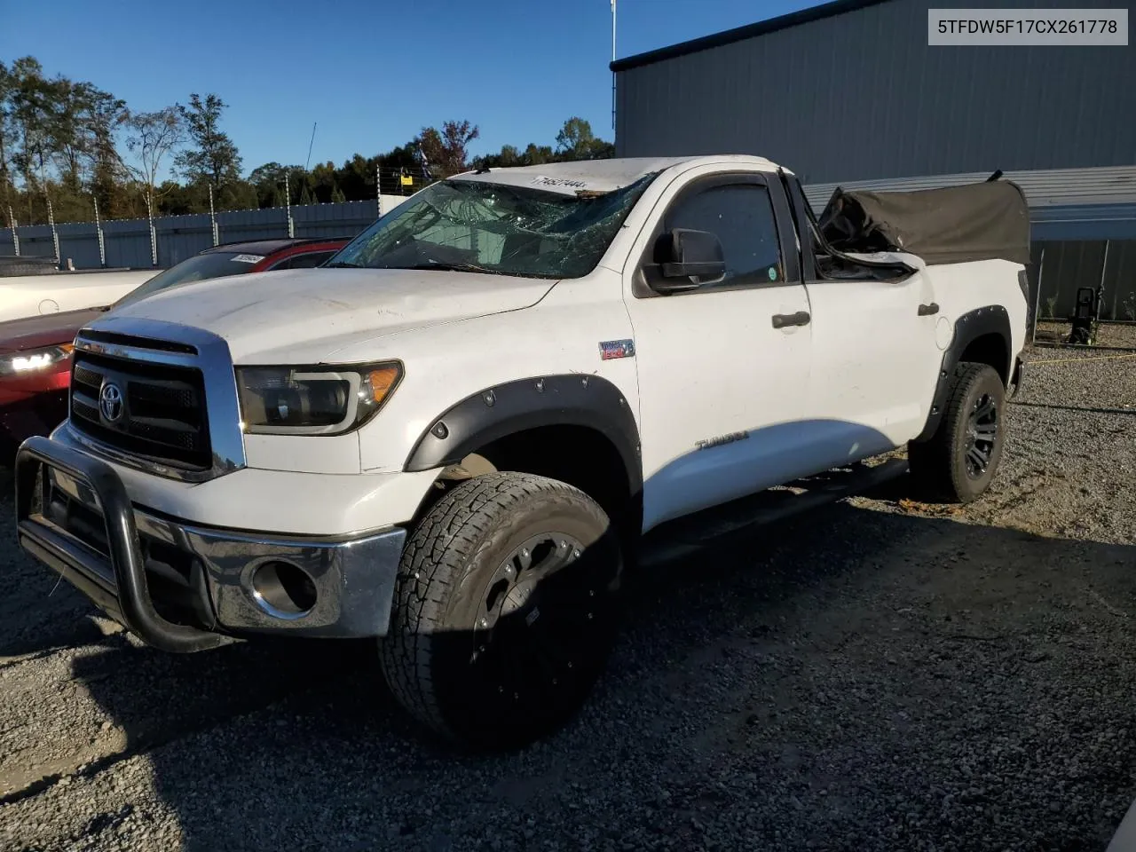 5TFDW5F17CX261778 2012 Toyota Tundra Crewmax Sr5