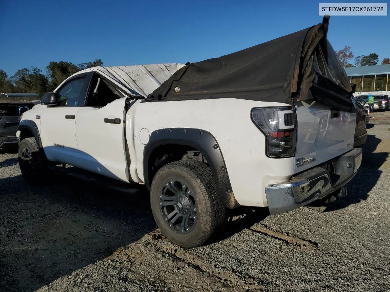 5TFDW5F17CX261778 2012 Toyota Tundra Crewmax Sr5