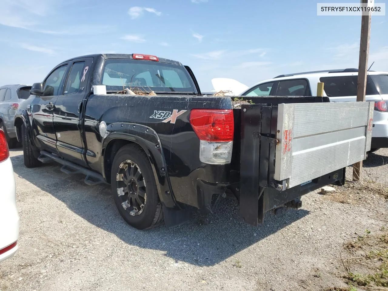 2012 Toyota Tundra Double Cab Sr5 VIN: 5TFRY5F1XCX119652 Lot: 74661064