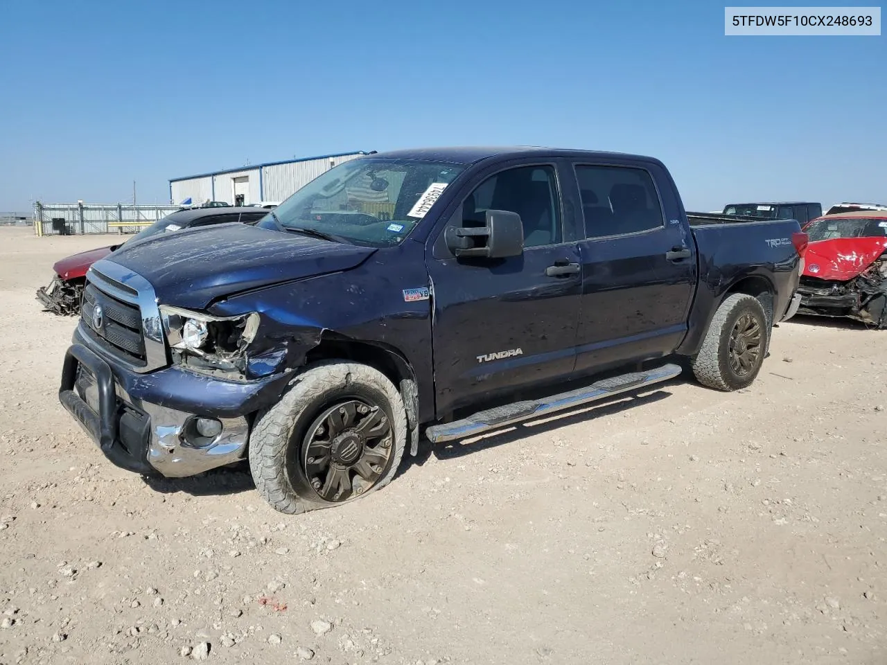 2012 Toyota Tundra Crewmax Sr5 VIN: 5TFDW5F10CX248693 Lot: 74936444