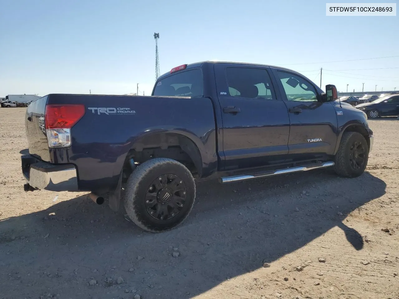 2012 Toyota Tundra Crewmax Sr5 VIN: 5TFDW5F10CX248693 Lot: 74936444