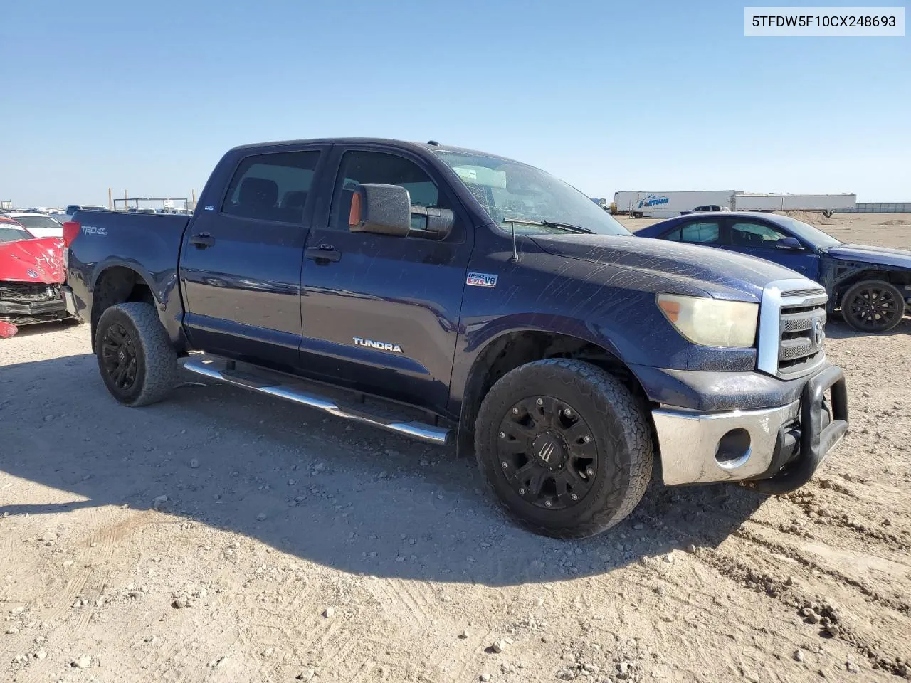 2012 Toyota Tundra Crewmax Sr5 VIN: 5TFDW5F10CX248693 Lot: 74936444