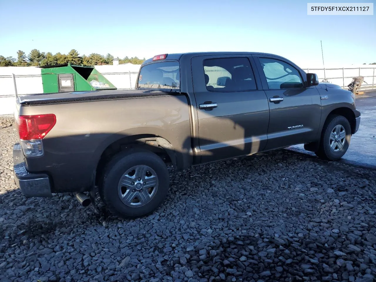 2012 Toyota Tundra Crewmax Sr5 VIN: 5TFDY5F1XCX211127 Lot: 74987674