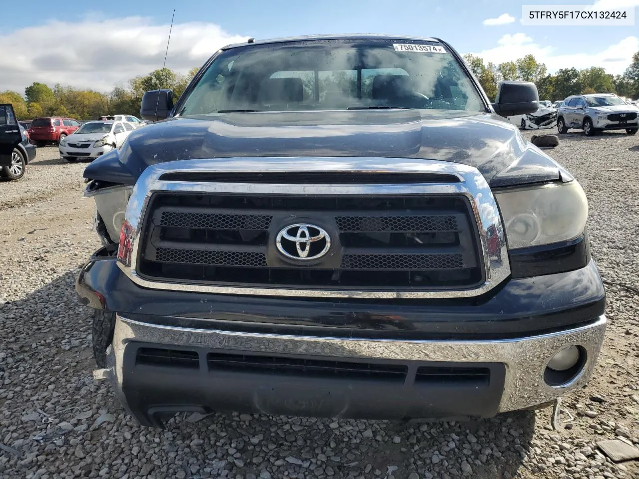 2012 Toyota Tundra Double Cab Sr5 VIN: 5TFRY5F17CX132424 Lot: 75013574