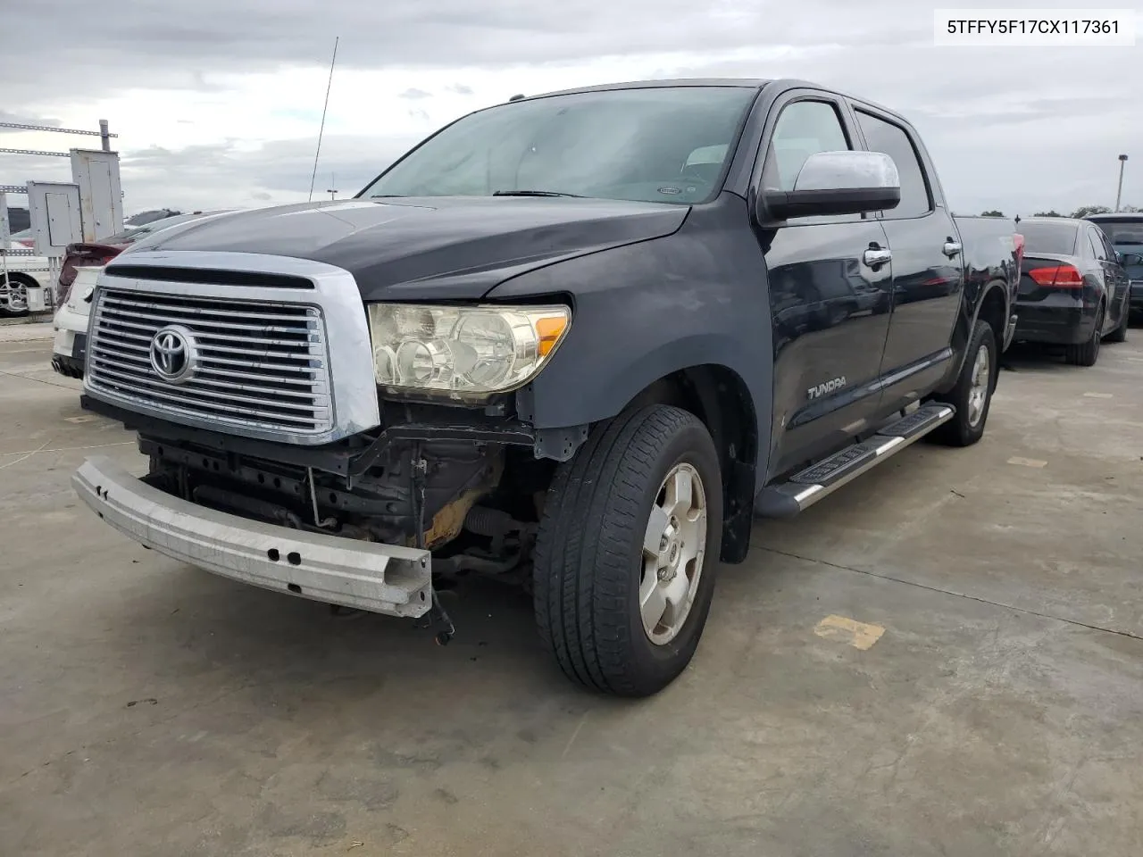 2012 Toyota Tundra Crewmax Limited VIN: 5TFFY5F17CX117361 Lot: 75098314